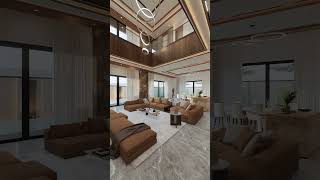 Rumah mewah 2 lantai, konsep open plan