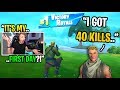 I pretended to be a FAKE NOOB and got BACK TO BACK wins in Fortnite... (amazing)