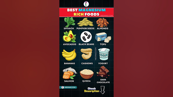 Must Have Magnesium Foods for a Healthy Lifestyle ✅✅ #health #nutrition #minerals #magnesium