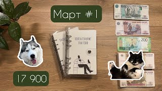 Cash Envelopes 💵 Распределение по конвертам. Март # 1