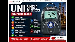 Watchgas Uni Single Gasdetector Ip68 Rating 34 Sensor Options 3-Year Battery Safety Features