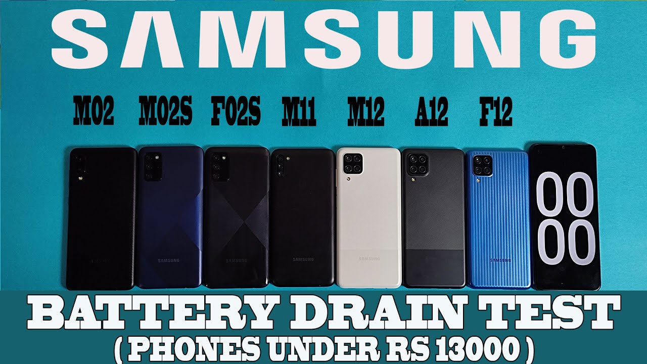 Samsung F12 battery drain vs Samsung M12 VS Samsung F02S battery drain