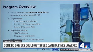 Pilot program reduces speed camera fines for some DC drivers