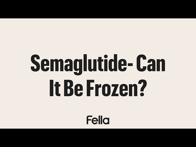 Can you freeze semaglutide? Storage guidelines explained