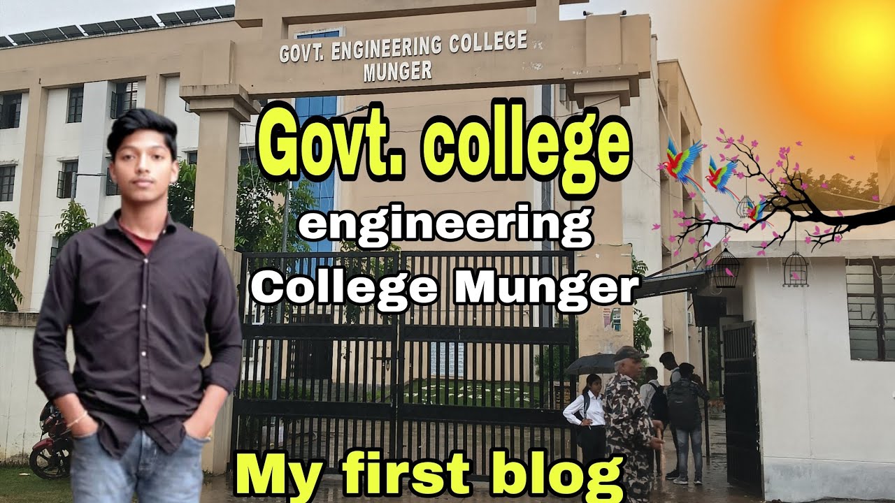 Munger Government engineering College ka first blog professor ke sath