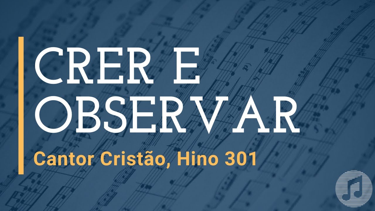 Cantor Cristão, Hino 301 
