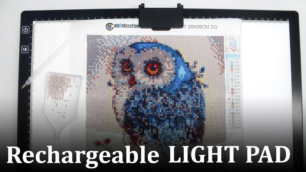 Let's Look at 5 Different Sizes of Light Pads for Diamond Painting 