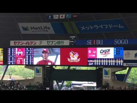 東北楽天ゴールデンイーグルス 岸孝之 メットライフドームでライオンズファンのブーイング混じりの中でヒーローインタビュー