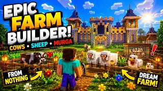 Cow, Sheep Aur Chicken Farm | Minecraft Survival Series