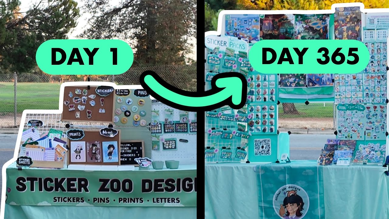 How I LEVELED UP my Tabling Display in one year! | Artist Alley Advice ...