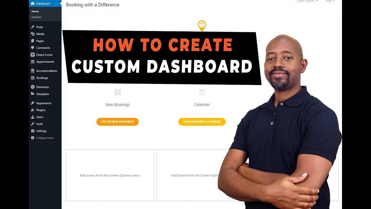 How To Create A Custom Website Dashboard Booking Dashboard Custom 