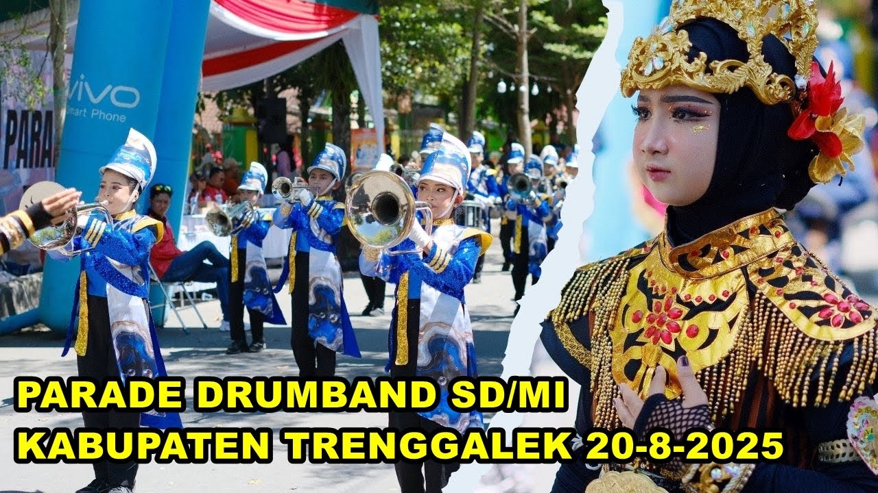 LIVE ATRAKSI DI START LOMBA PARADE DRUMBAND SD/MI KABUPATEN TRENGGALEK 20-8-2025
