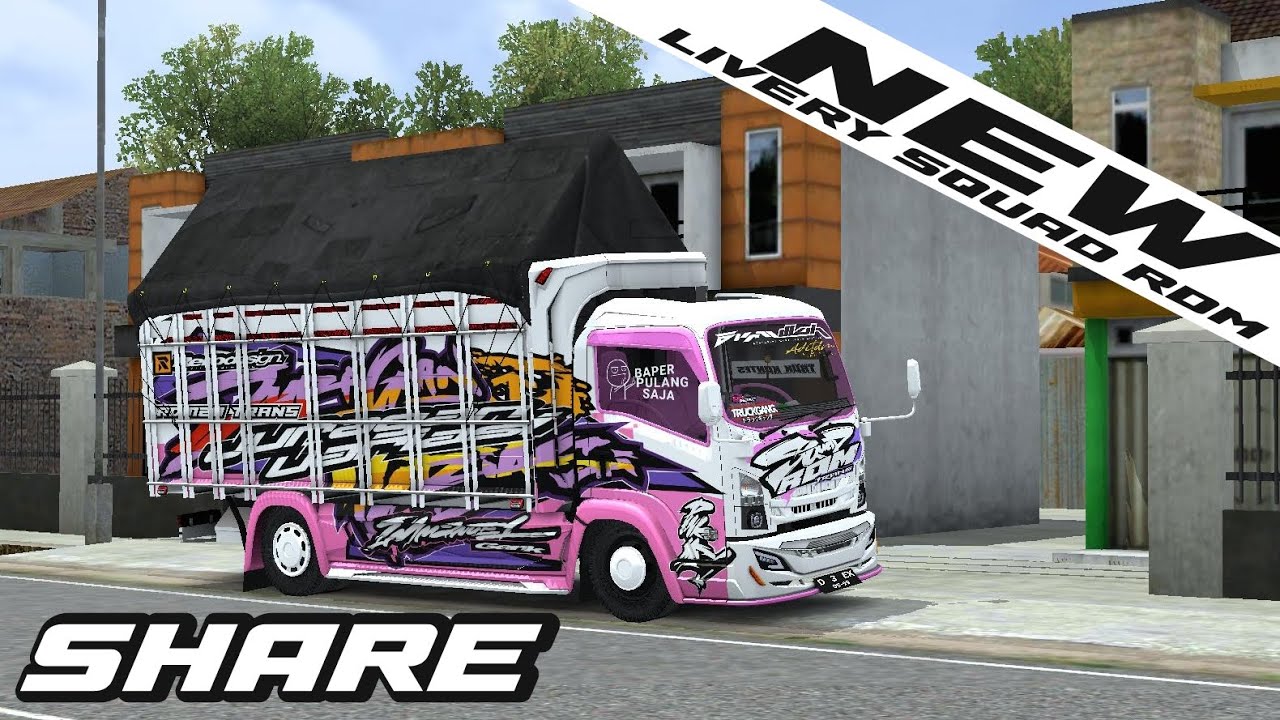 Riliss!!!!!! Livery squad rdm putih pink mbois full detaill