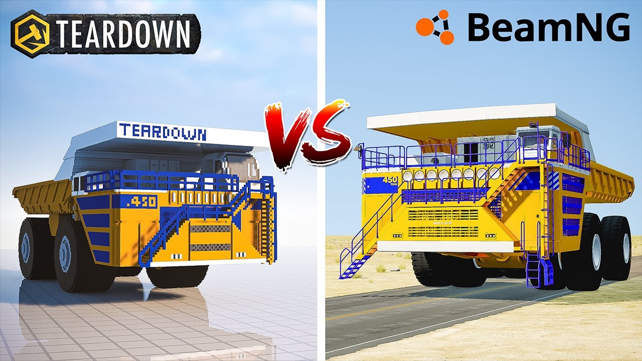 Teardown BELAZ vs BeamNG Drive BELAZ