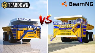 Teardown BELAZ vs BeamNG Drive BELAZ