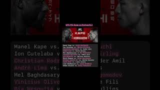 UFC Fight Night: Kape vs. Horiguchi 2 #predictions @ufc @ESPNMMA @UFConParamount @DC_MMA