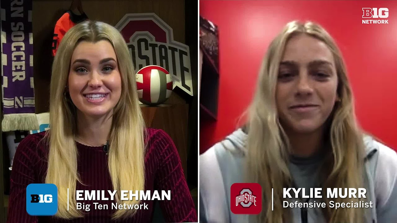 2022 Big Ten Volleyball Defensive Player of the Year Ohio State's Kylie Murr OSU Volleyball