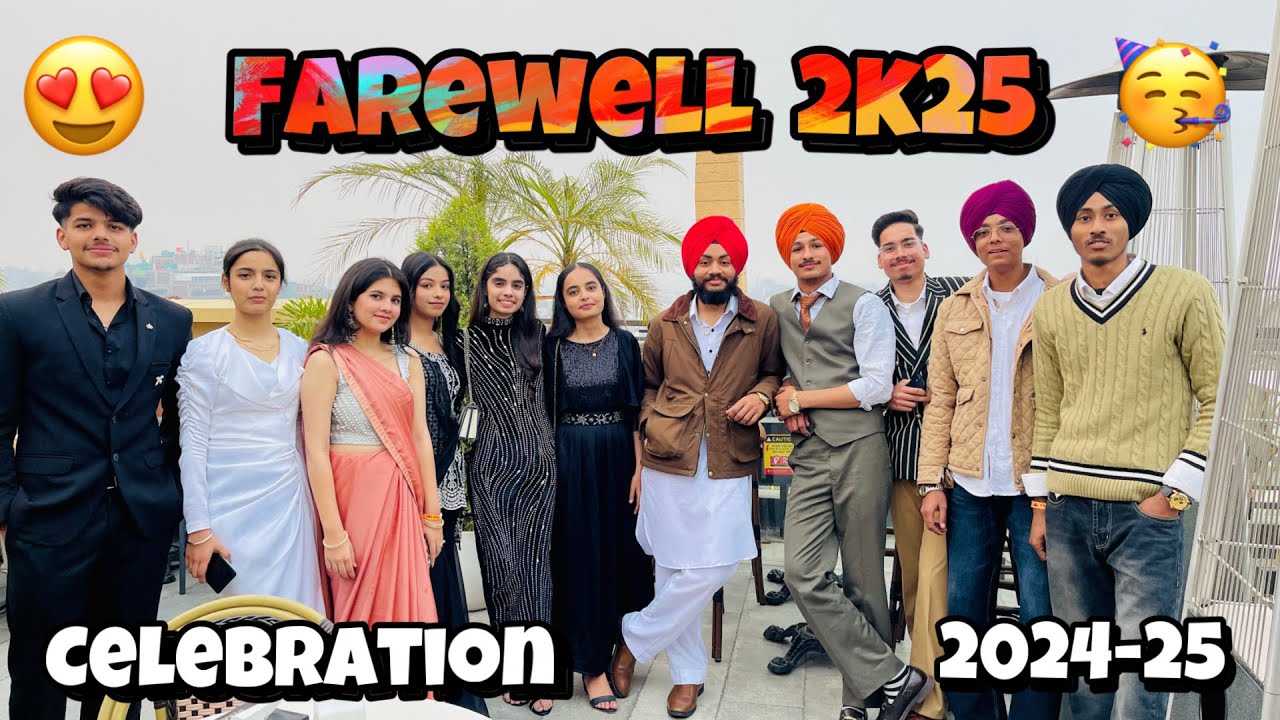 Farewell party 2K25 celebration vlog, full enjoyment 🥳😍