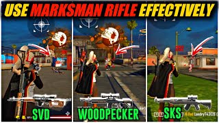 How to use Marksman Rifles effectively - How to use SVD, SKS, WOODPECKER perfectly | Advance tips🤩 screenshot 3