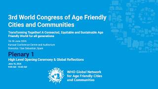 Plenary 1 - High Level Opening Ceremony & Global Reflections. English