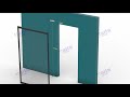 Magic Concealed Wall Mount sliding System for Aluminum Frame glass Door