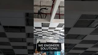Large Office Ceiling Renovation | Suspended Ceiling Installation Completed 🔥