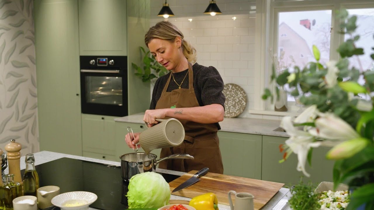 Krämig pastagratäng med fetaost och broccoli - Köket