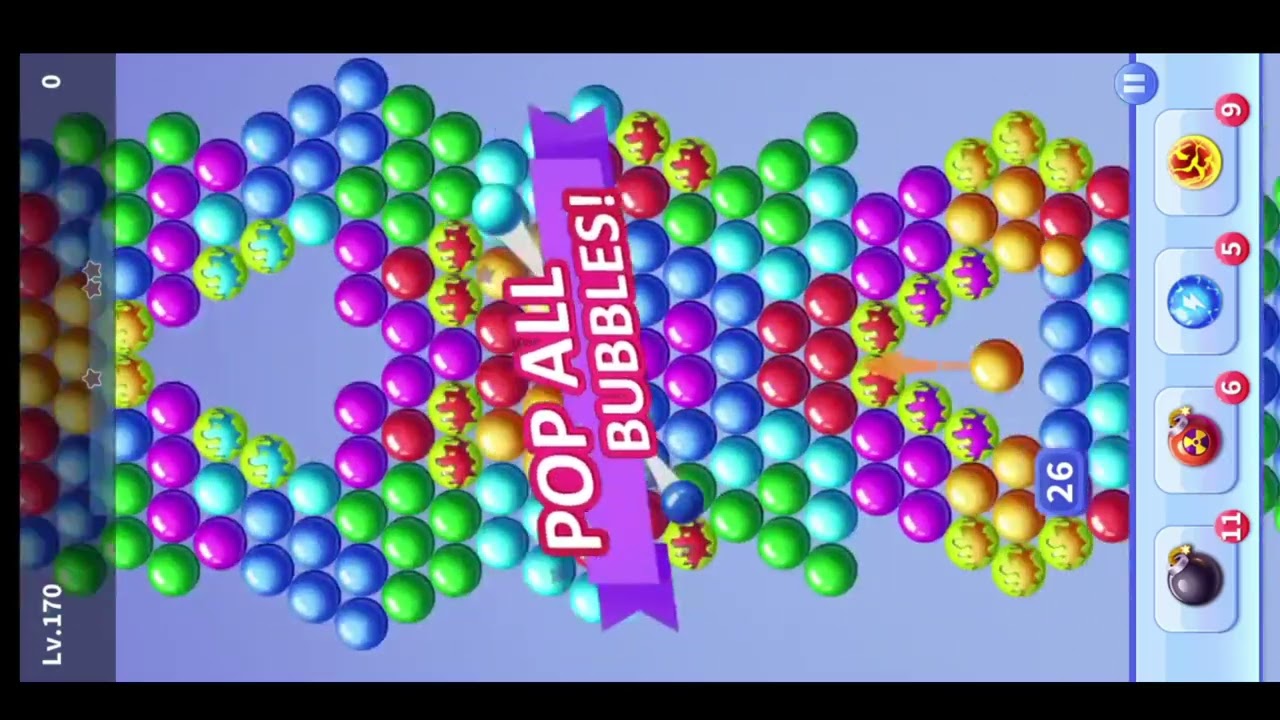 Bubble shooter Android gameplay l bubble shooter l bubble shooter game level 168-170l bubble shooter
