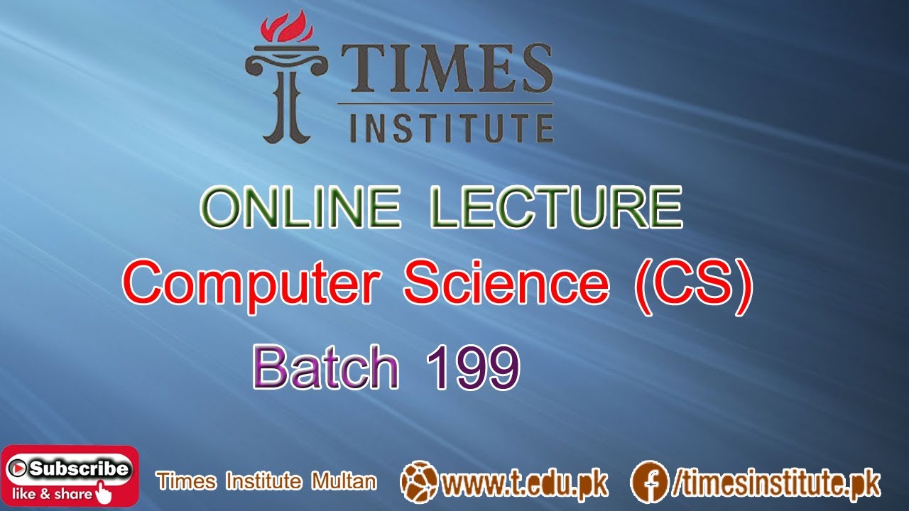 BS Computer Science 199 (Object Oriented Programming Lecture 3) - YouTube