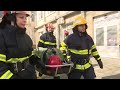 Fire simulation exercise and evacuation of victims at MU - Varna