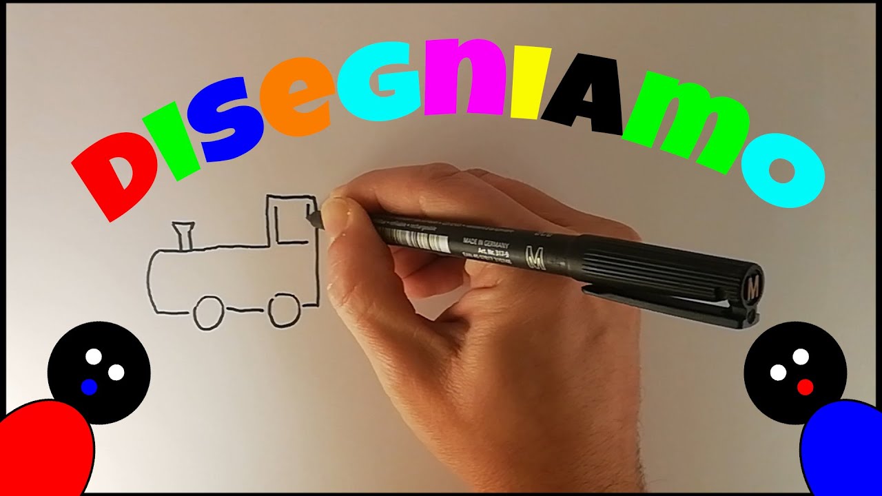 disegni per bambini trenino disegna con Lino&Gino YouTube