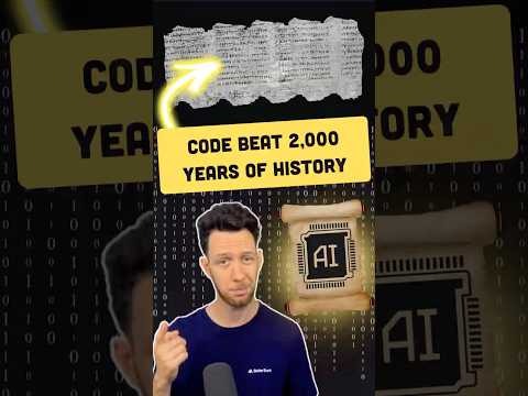 Aperçu de They Finally Did the Impossible With a 2,000-Year-Old Scroll #ai #artificialintelligence #coding