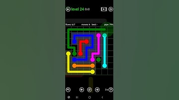 How To Solve Flow Free Green Pack Level 24 8x8 Board Medium Walk Through Solution Walkthrough