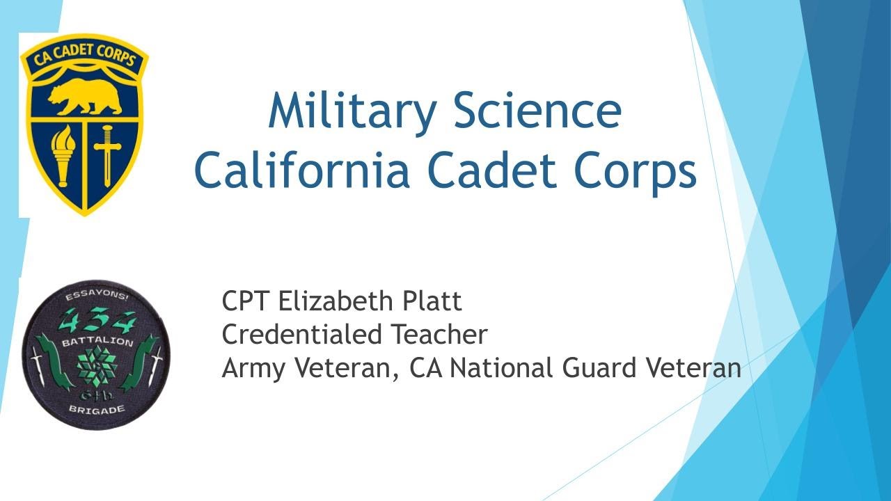 Military Science/California Cadet Corps March 2025