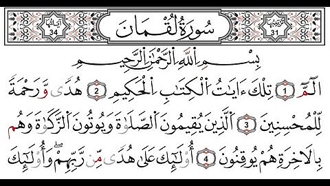 سورة لقمان إسلام صبحي