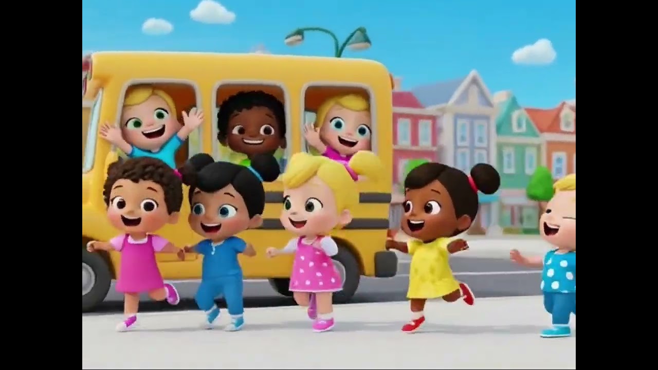 Wheels on the bus round and round cocomelon intro logo effect inverted reversed sponsored by Klasky 