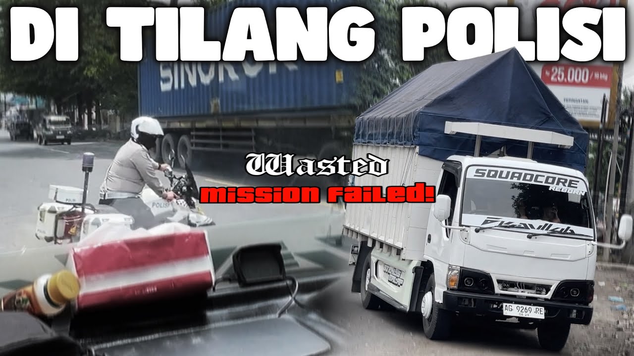 CUMAN GARA GARA INI‼️ TRUK DI TILANG POLISI