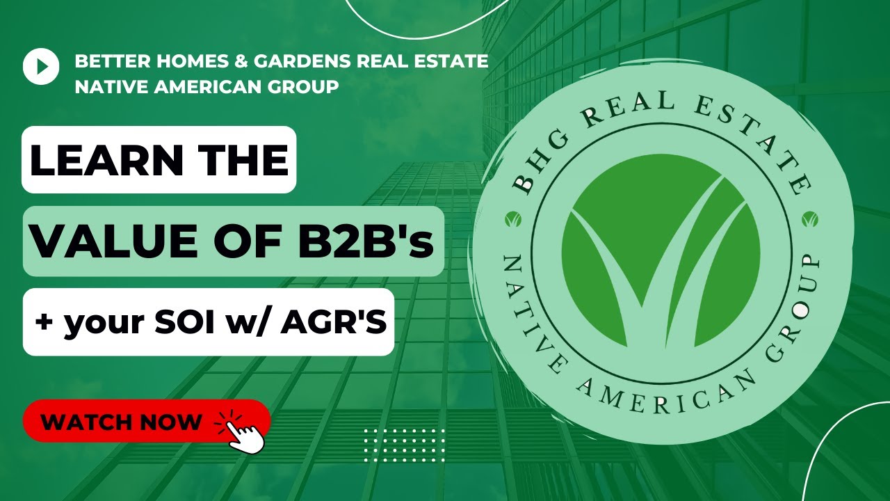 The value of B2B's and how to grow your SOI with AGR's | Real Estate Talks