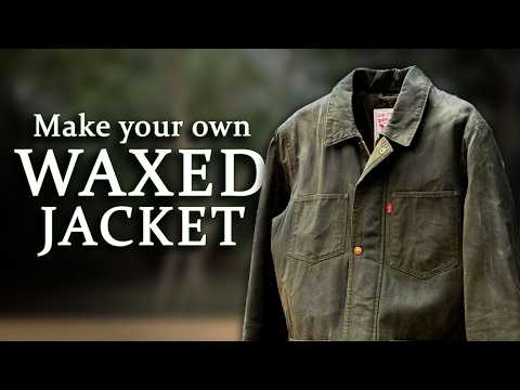Waxing a jacket at home with Beeswax 🛠️ DIY Barbour like tin cloth with cotton fabric
