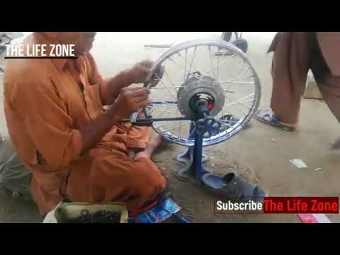 Motorcycle Rim Repair | Wire-Spoked Wheel Changing Repairing Of