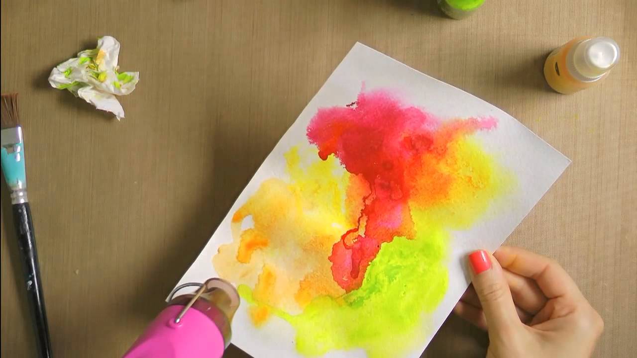 Thank You Fall Card with a watercolored and die cut background