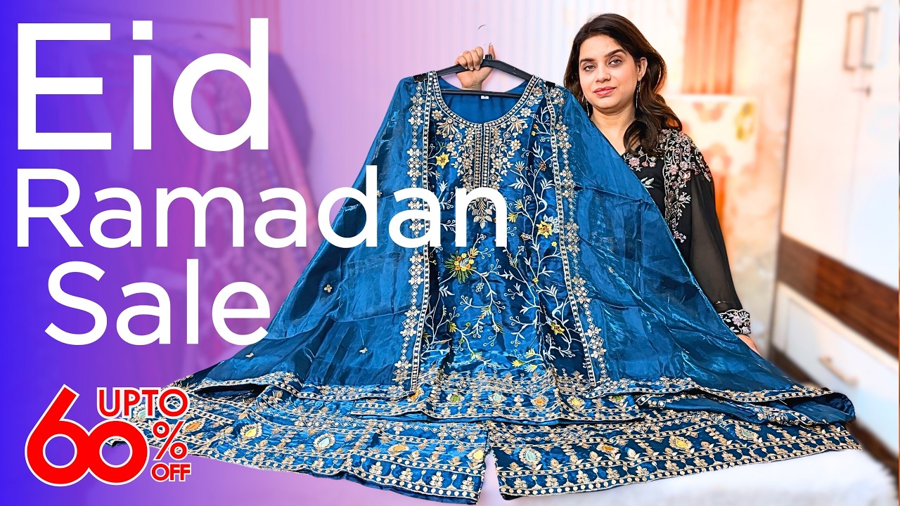 Sale Ramadan & Eid 🌙 Special | Muslin Suits, Cotton Suits Designer Anarkali, Party Wear & More!