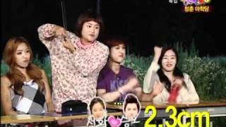 100813 SeungHo with Han Sun Hwa in pepper game @ G7 screenshot 5