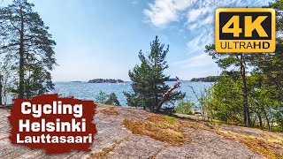 Lauttasaari, Helsinki 🇫🇮 4K Cycling Tour Finland