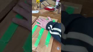 Best Method to Attach an Acrylic Stencil to Wood