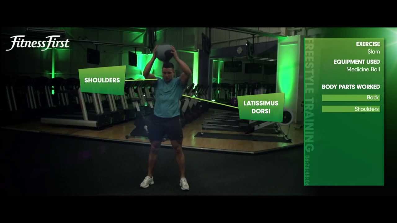 Fitness First Freestyle exercise Slam Medicine Ball YouTube