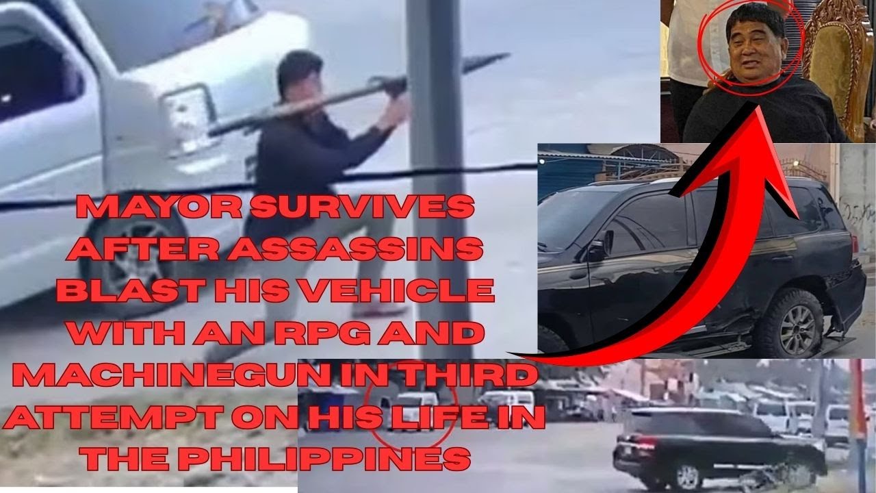 Mayor survives after assassins blast his vehicle with an RPG and machinegun