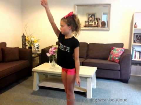 How to do a cheer Scorpion.  Step by step