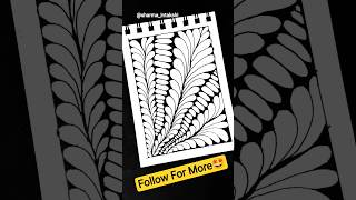 Day 26- Easy Zentangle Pattern For Beginners🥰 #shorts #zentangle #drawing #art #doodleart #zendoodle