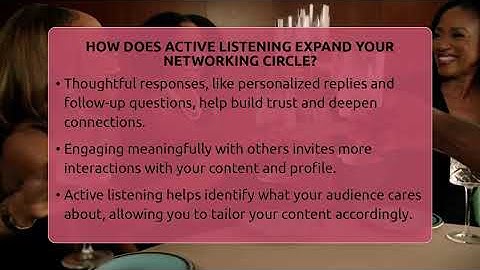 How Does Active Listening Expand Your Networking Circle? - Everyday-Networking